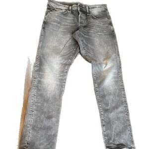 G-Star RAW Men's Gray Light Wash Straight Tapered Denim 5-Pocket Jeans